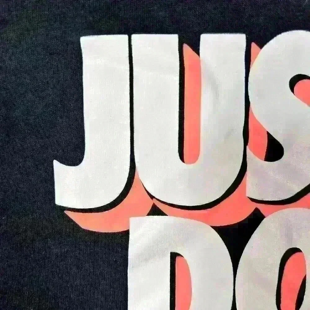 NIKE Black Lightweight Racerback Just Do It 90s Pink Orange Neon Tank Women XS